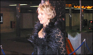 Paula Radcliffe arrives at BBC Television Centre