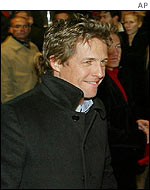 Hugh Grant arriving for La Boheme