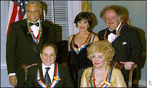James Earl Jones, Chita Rivera, James Levine, Paul Simon and Dame Elizabeth Taylor