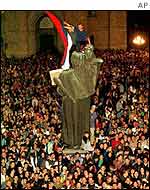 Novi Sad anti-Milosevic demonstrations in 1999