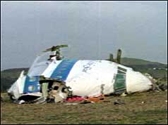 Pan Am flight wreckage