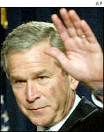 US President George W Bush