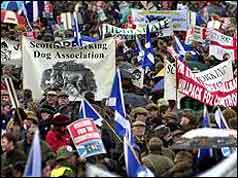 Thousands of protesters turned out