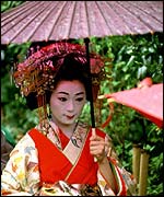 Geisha girl in Kyoto