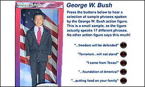 Talking George W Bush action figure