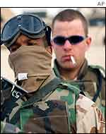 US troops on exercises in Kuwait