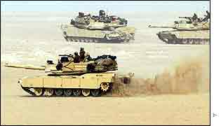 US tanks exercise in Kuwait 