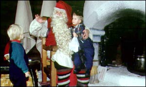 Santa Claus and children