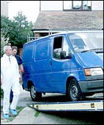Van taken away by police
