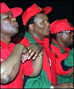 Cosatu members protest