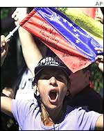 Anti-Chavez protester