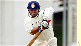 Sachin Tendulkar is dismissed for just eight runs