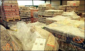 Contraband in warehouse