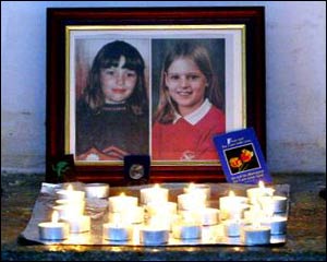 A shrine to Jessica and Holly in Soham's church