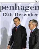 British PM Toni Blair and Foreign Secretary Jack Straw