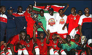 Kenya with the Castle Cup