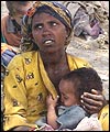 People in the famine-threatened Ethiopian village of Dir Sakar