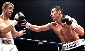 Calzaghe blew away his outclassed challenger after 39 seconds of the second round