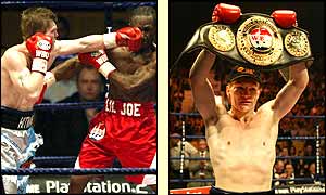 Ricky Hatton shows off the power that keeps him WBU light-welterweight champion
