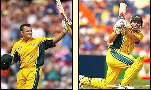 Adam Gilchrist smashed 124 from just 104 balls