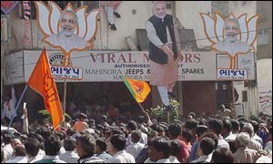 BJP supporters in Gujarat