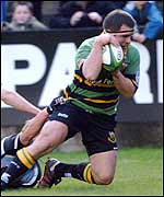 Northampton prop Tom Smith scored the opening try 