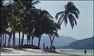 Malaysian beach scene