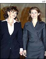 Cherie Blair and Asma al-Assad