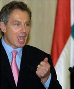 Tony Blair in Damascus in October 2001