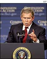President George W Bush