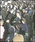 People in LA demonstrating against immigration detentions