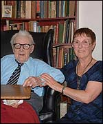 Alfred Finnegan and his niece Kath