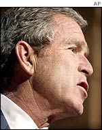 US President George W Bush
