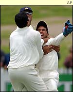 Wicket-keeper Patel congratulated