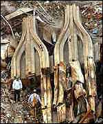 Workers at WTC site in 2001