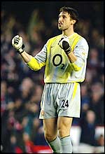 Arsenal keeper Rami Shaaban