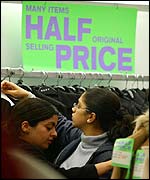 Shoppers at Next, Trafford Centre, Manchester