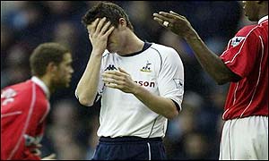 Keane is frustrated as he is denied by the Charlton defence in the first half