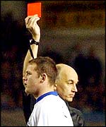 David Elleray sends off Wayne Rooney