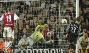 Danny Murphy opens the scoring from the spot in the 70th minute