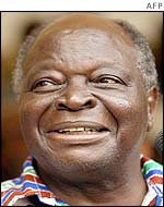 Election winner Mwai Kibaki 