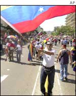 Anti-Chavez rally in Caracas