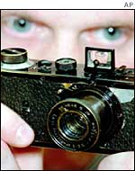 Man with old Leica