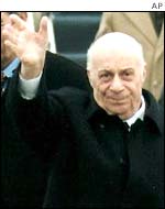 Turkish Cypriot leader Rauf Denktash has just returned from Turkey