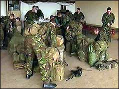 British troops preparing to leave