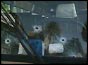 Bullet holes in coach windscreen 