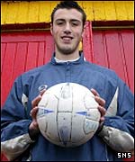 Albion Rovers goalkeeper Scott Shearer