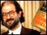 Photograph of Salman Rushdie and the Satanic Verses