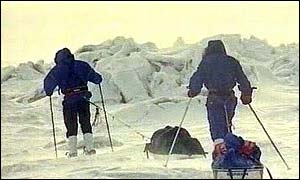 Trekking across Antartica