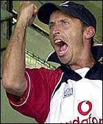 Nasser Hussain clenched fist